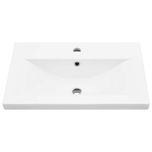 Mobile Lavabo-Armadietto da bagno Rovere nero 60 x 39 x 62 cm Legno multistrato 354117