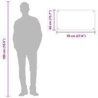 Rivestimento da Cucina Grigio scuro 70 x 40 x 0,6 cm 42001238