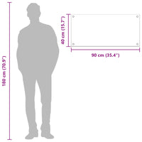 Rivestimento da Cucina Grigio scuro 90 x 40 x 0,6 cm 42001244