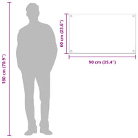 Rivestimento da Cucina Grigio scuro 90 x 60 x 0,6 cm 42001246