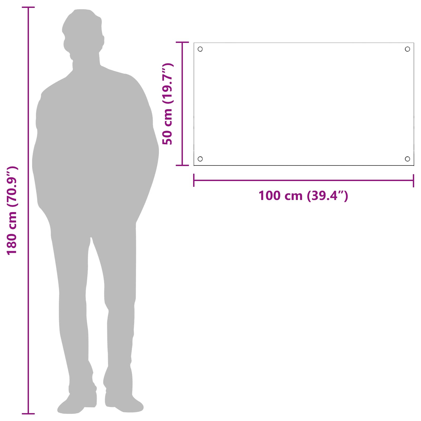 Rivestimento da Cucina Grigio scuro 100 x 50 x 0,6 cm 42001248