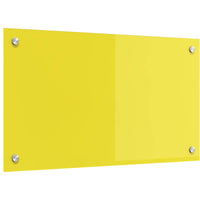Rivestimento da Cucina Giallo 70 x 40 x 0,6 cm vetro temperato 42001250
