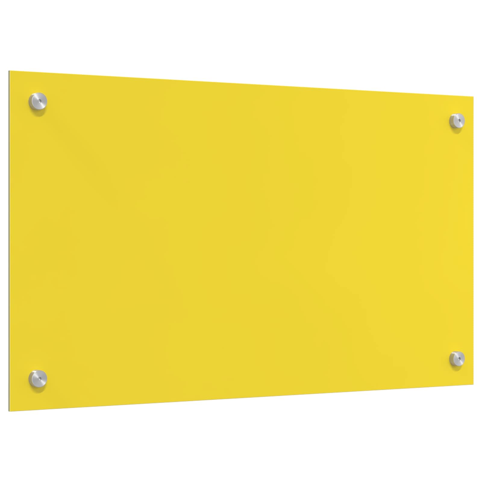 Rivestimento da Cucina Giallo 70 x 40 x 0,6 cm vetro temperato 42001250