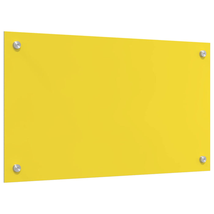 Rivestimento da Cucina Giallo 70 x 40 x 0,6 cm vetro temperato 42001250