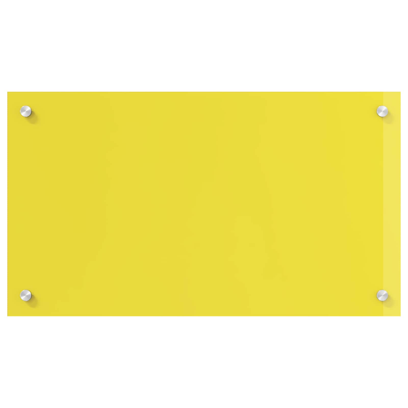 Rivestimento da Cucina Giallo 70 x 40 x 0,6 cm vetro temperato 42001250