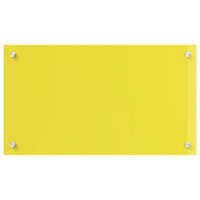 Rivestimento da Cucina Giallo 70 x 40 x 0,6 cm vetro temperato 42001250