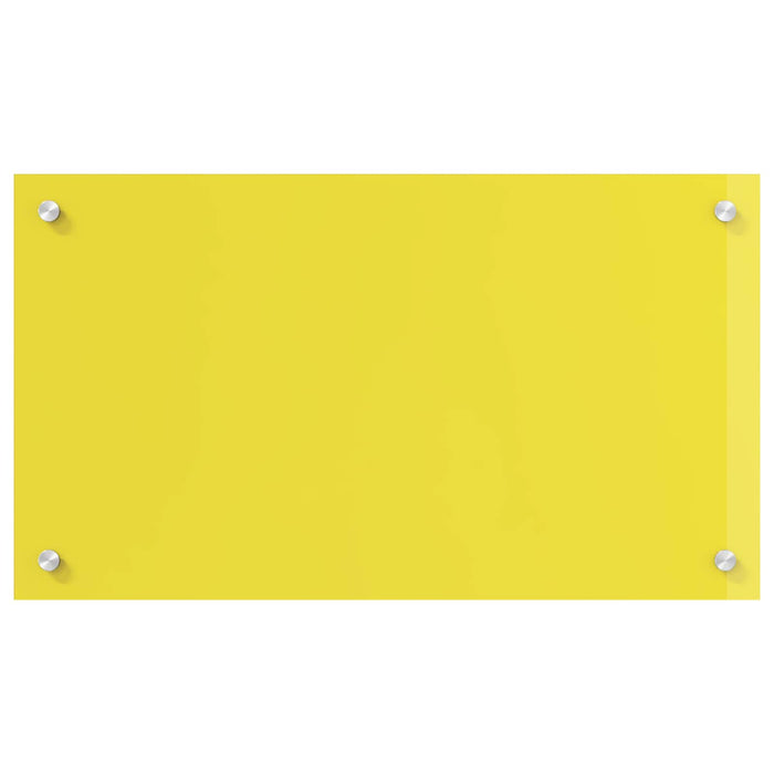 Rivestimento da Cucina Giallo 70 x 40 x 0,6 cm vetro temperato 42001250