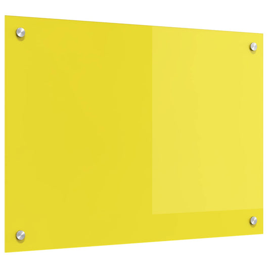 Rivestimento da Cucina Giallo 70 x 50 x 0,6 cm vetro temperato 42001251