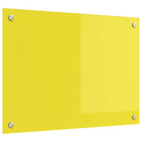 Rivestimento da Cucina-Paraschizzi per Cucina Giallo 70 x 50 x 0,6 cm vetro temperato