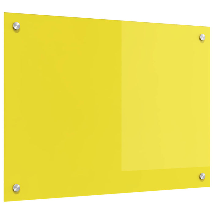 Rivestimento da Cucina-Paraschizzi per Cucina Giallo 70 x 50 x 0,6 cm vetro temperato