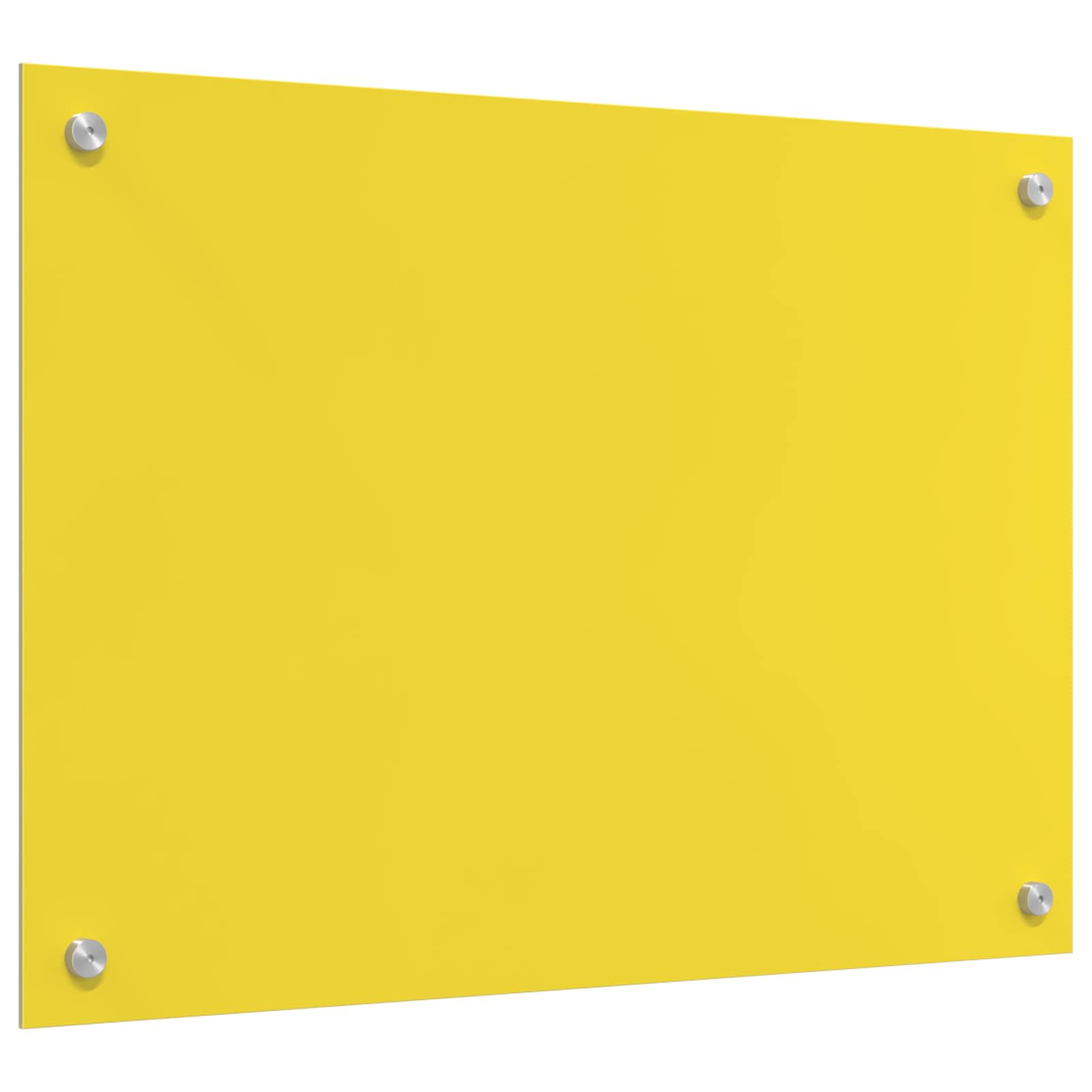 Rivestimento da Cucina Giallo 70 x 50 x 0,6 cm vetro temperato 42001251