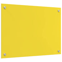Rivestimento da Cucina Giallo 70 x 50 x 0,6 cm vetro temperato 42001251