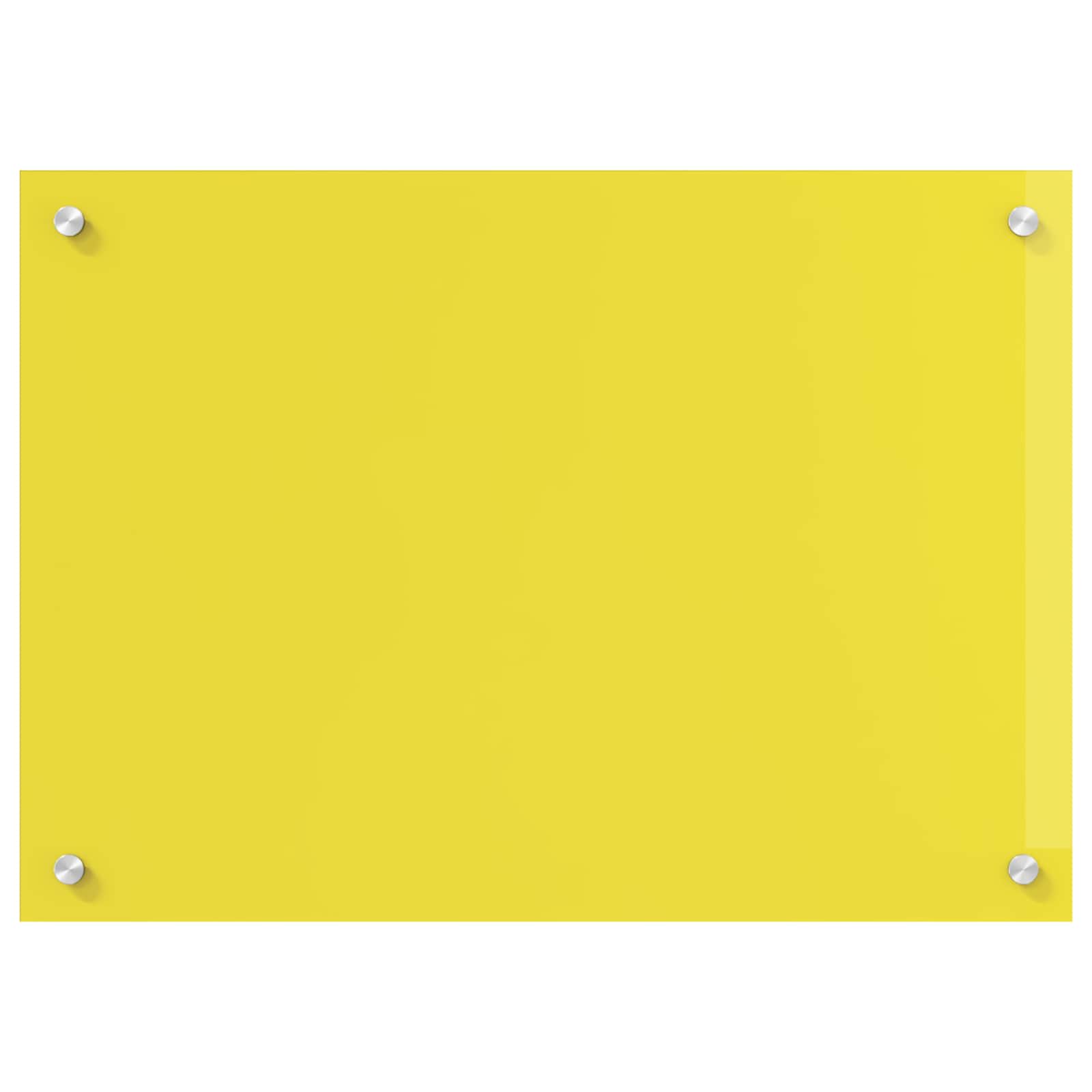 Rivestimento da Cucina Giallo 70 x 50 x 0,6 cm vetro temperato 42001251