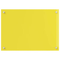 Rivestimento da Cucina Giallo 70 x 50 x 0,6 cm vetro temperato 42001251