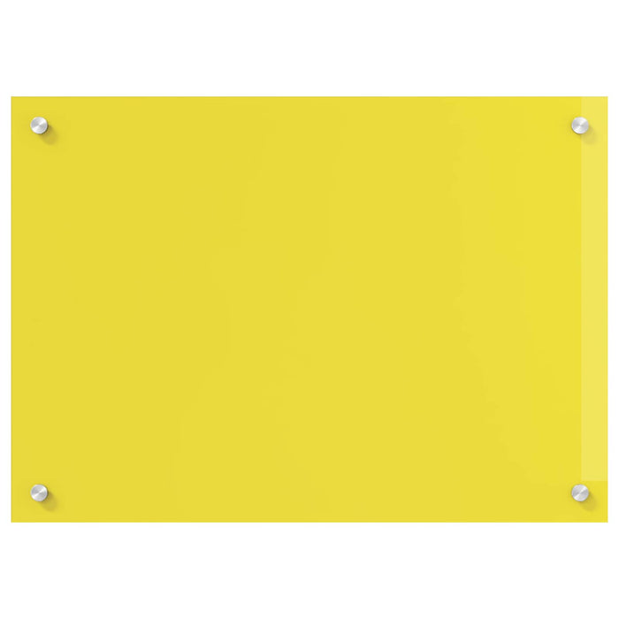 Rivestimento da Cucina Giallo 70 x 50 x 0,6 cm vetro temperato 42001251