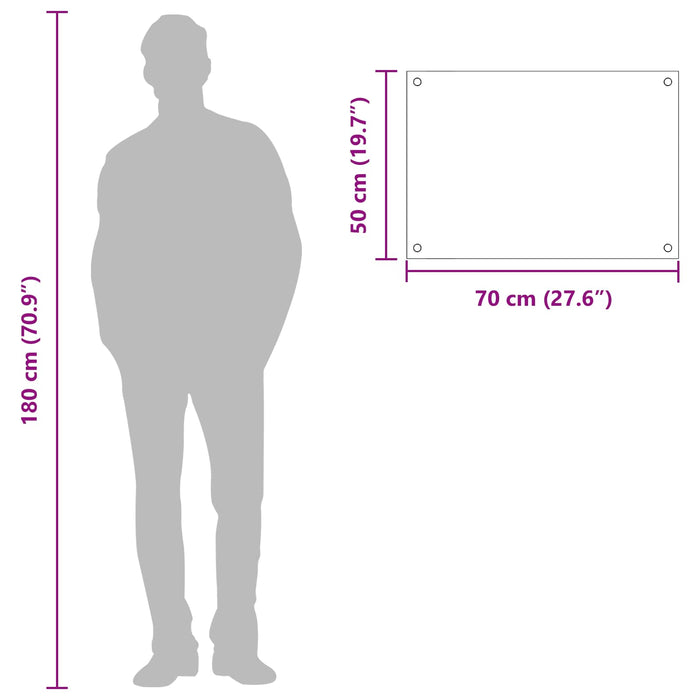 Rivestimento da Cucina-Paraschizzi per Cucina Giallo 70 x 50 x 0,6 cm vetro temperato