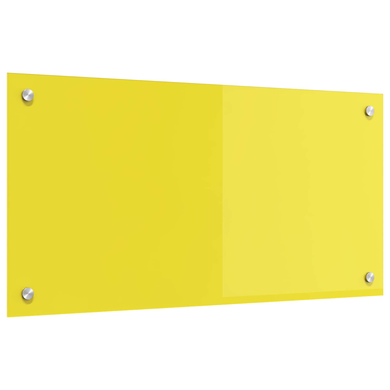 Rivestimento da Cucina Giallo 80 x 40 x 0,6 cm vetro temperato 42001253