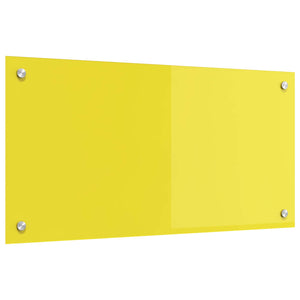 Rivestimento da Cucina Giallo 80 x 40 x 0,6 cm vetro temperato 42001253