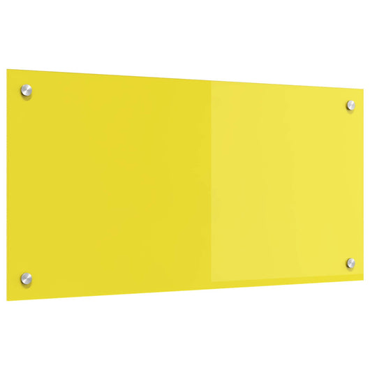 Rivestimento da Cucina-Paraschizzi per Cucina Giallo 80 x 40 x 0,6 cm vetro temperato