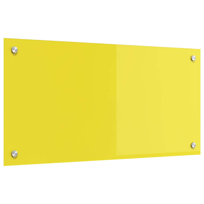 Rivestimento da Cucina-Paraschizzi per Cucina Giallo 80 x 40 x 0,6 cm vetro temperato