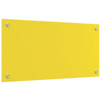 Rivestimento da Cucina Giallo 80 x 40 x 0,6 cm vetro temperato 42001253