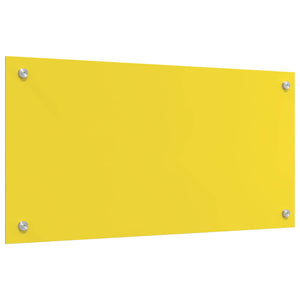 Rivestimento da Cucina Giallo 80 x 40 x 0,6 cm vetro temperato 42001253