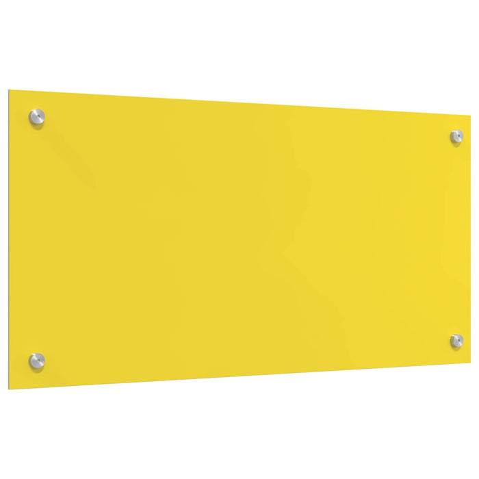 Rivestimento da Cucina Giallo 80 x 40 x 0,6 cm vetro temperato 42001253