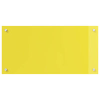 Rivestimento da Cucina Giallo 80 x 40 x 0,6 cm vetro temperato 42001253