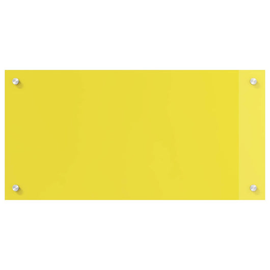 Rivestimento da Cucina Giallo 80 x 40 x 0,6 cm vetro temperato 42001253