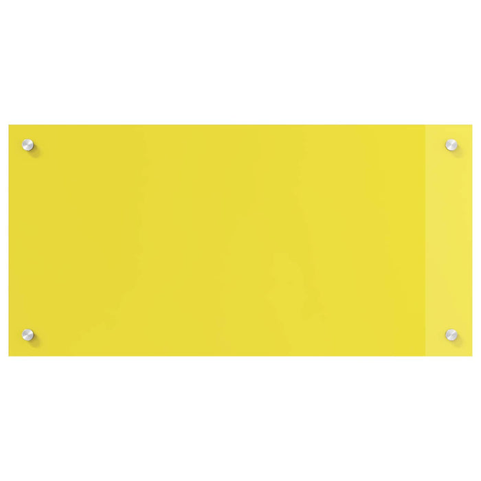 Rivestimento da Cucina-Paraschizzi per Cucina Giallo 80 x 40 x 0,6 cm vetro temperato