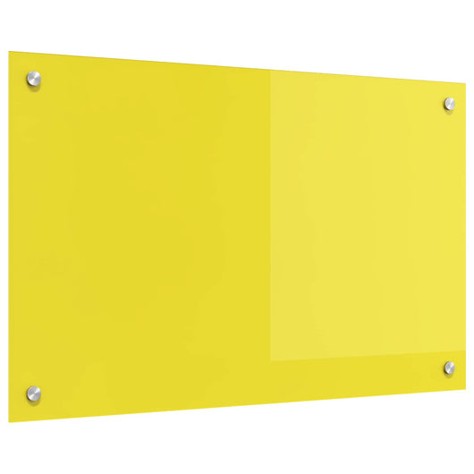 Rivestimento da Cucina Giallo 80 x 50 x 0,6 cm vetro temperato 42001254