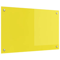 Rivestimento da Cucina-Paraschizzi per Cucina Giallo 80 x 50 x 0,6 cm vetro temperato