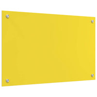 Rivestimento da Cucina Giallo 80 x 50 x 0,6 cm vetro temperato 42001254