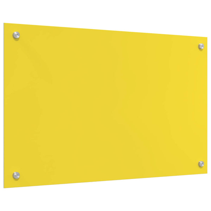 Rivestimento da Cucina Giallo 80 x 50 x 0,6 cm vetro temperato 42001254