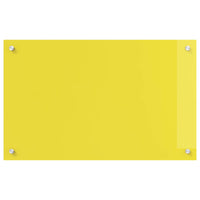 Rivestimento da Cucina Giallo 80 x 50 x 0,6 cm vetro temperato 42001254