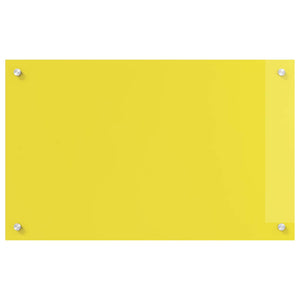 Rivestimento da Cucina Giallo 80 x 50 x 0,6 cm vetro temperato 42001254