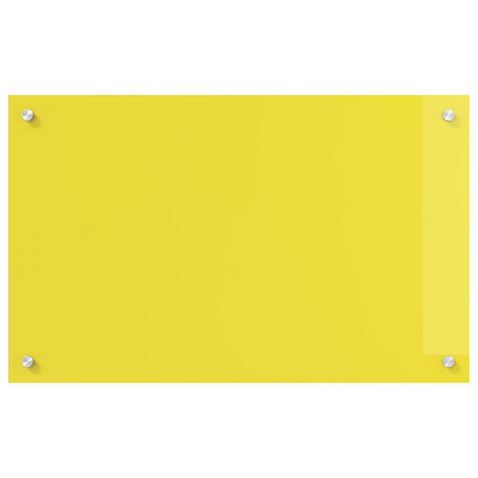 Rivestimento da Cucina Giallo 80 x 50 x 0,6 cm vetro temperato 42001254