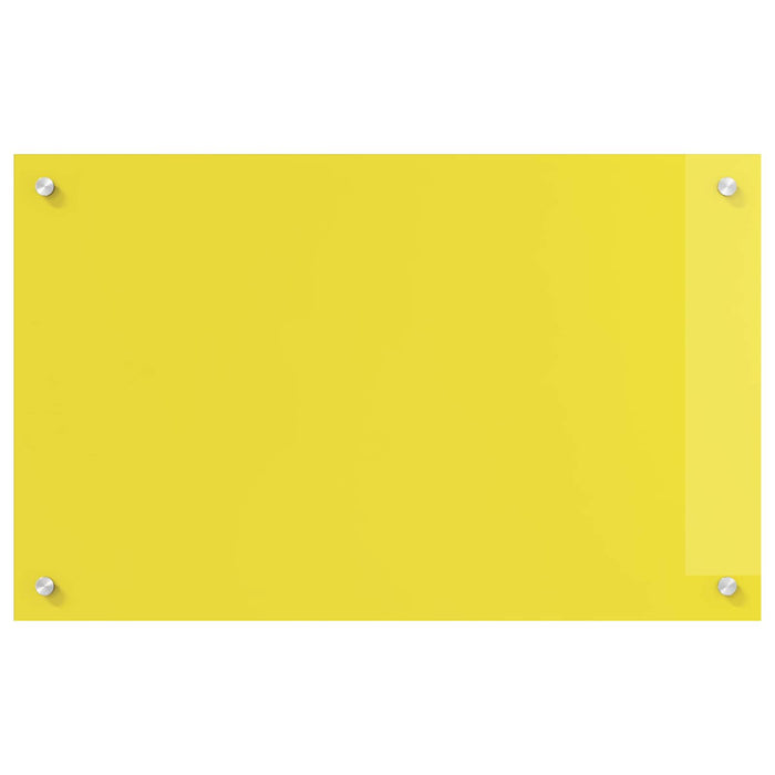 Rivestimento da Cucina Giallo 80 x 50 x 0,6 cm vetro temperato 42001254