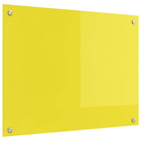 Rivestimento da Cucina Giallo 80 x 60 x 0,6 cm vetro temperato 42001255