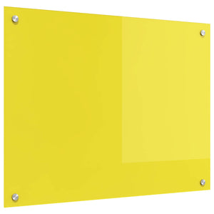Rivestimento da Cucina Giallo 80 x 60 x 0,6 cm vetro temperato 42001255