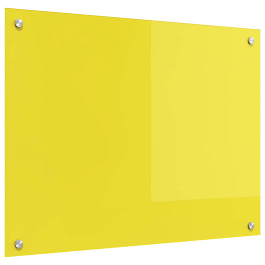 Rivestimento da Cucina Giallo 80 x 60 x 0,6 cm vetro temperato 42001255