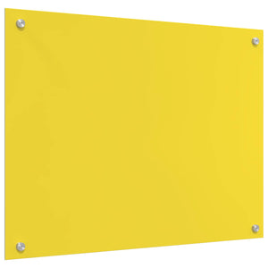 Rivestimento da Cucina Giallo 80 x 60 x 0,6 cm vetro temperato 42001255