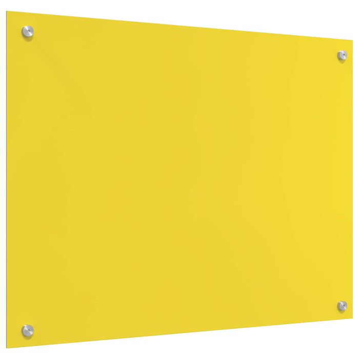 Rivestimento da Cucina Giallo 80 x 60 x 0,6 cm vetro temperato 42001255