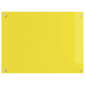 Rivestimento da Cucina Giallo 80 x 60 x 0,6 cm vetro temperato 42001255