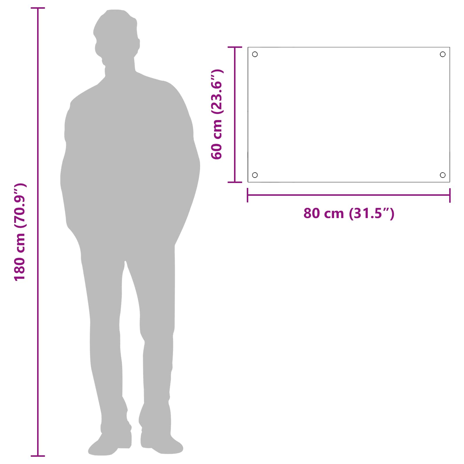 Rivestimento da Cucina-Paraschizzi per Cucina Giallo 80 x 60 x 0,6 cm vetro temperato