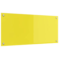 Rivestimento da Cucina Giallo 90 x 40 x 0,6 cm vetro temperato 42001256