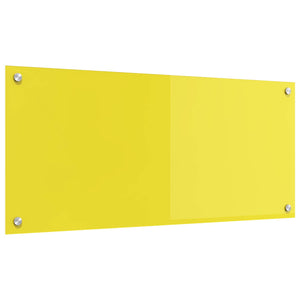 Rivestimento da Cucina Giallo 90 x 40 x 0,6 cm vetro temperato 42001256