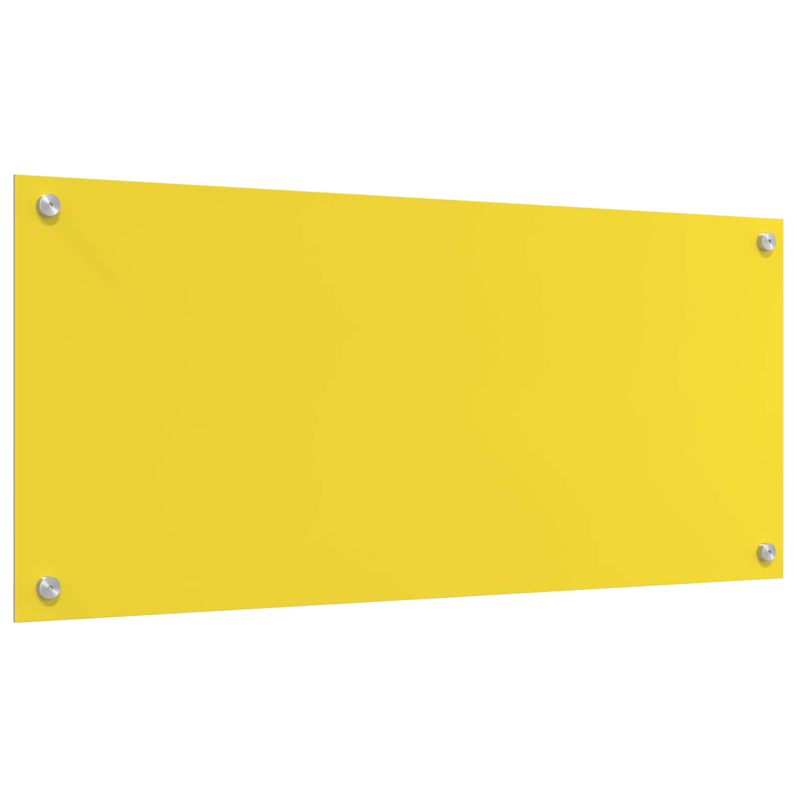 Rivestimento da Cucina Giallo 90 x 40 x 0,6 cm vetro temperato 42001256