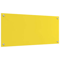 Rivestimento da Cucina Giallo 90 x 40 x 0,6 cm vetro temperato 42001256