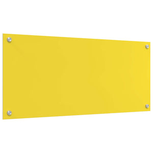 Rivestimento da Cucina Giallo 90 x 40 x 0,6 cm vetro temperato 42001256